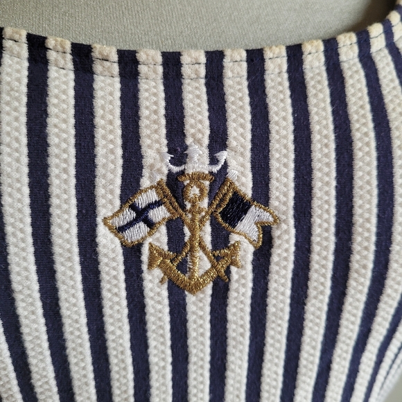 1980s retro nautical backless one piece romper - Picture 13 of 15